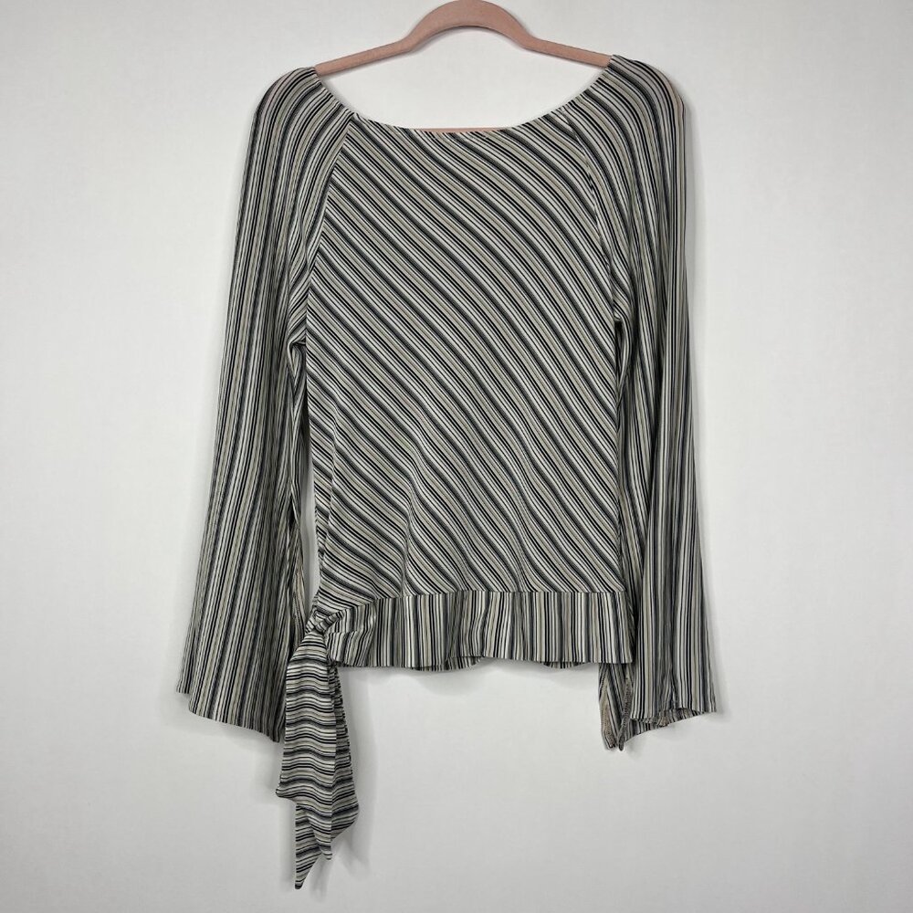 White House Black Market Striped Blouse - Black and White - Picture 3 of 6